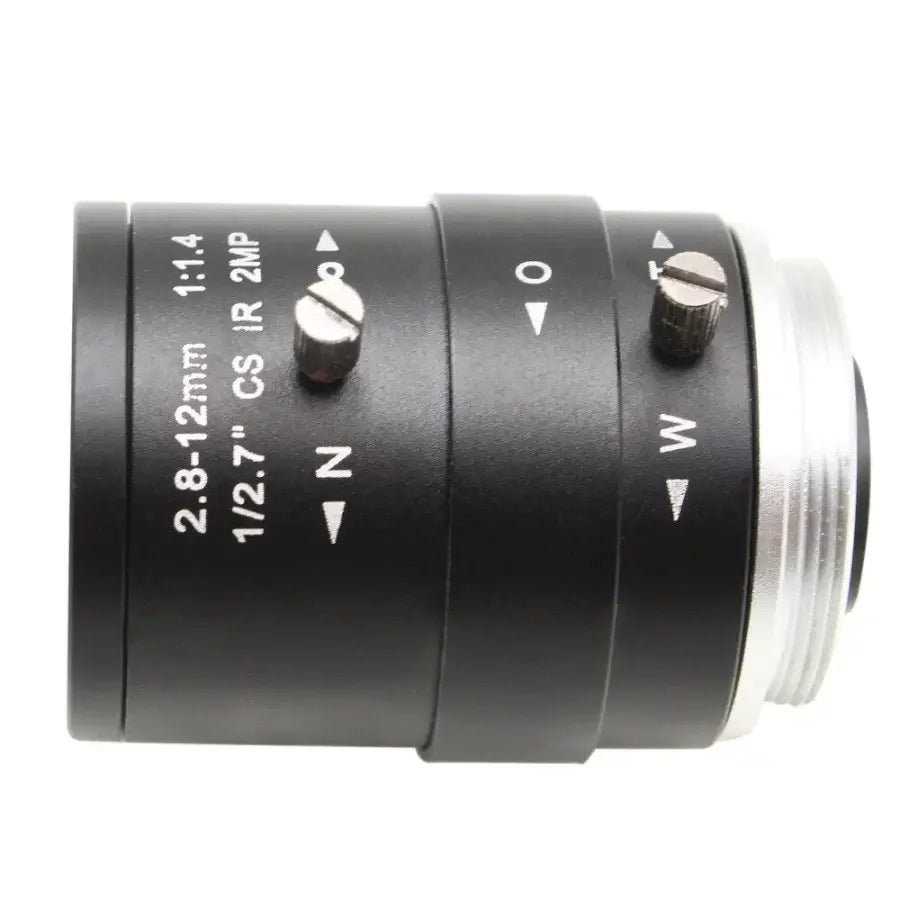 PHONEFIX CS Mount fixed-focus CCTV lens with manual zoom for USB cameras, designed for machine vision applications.