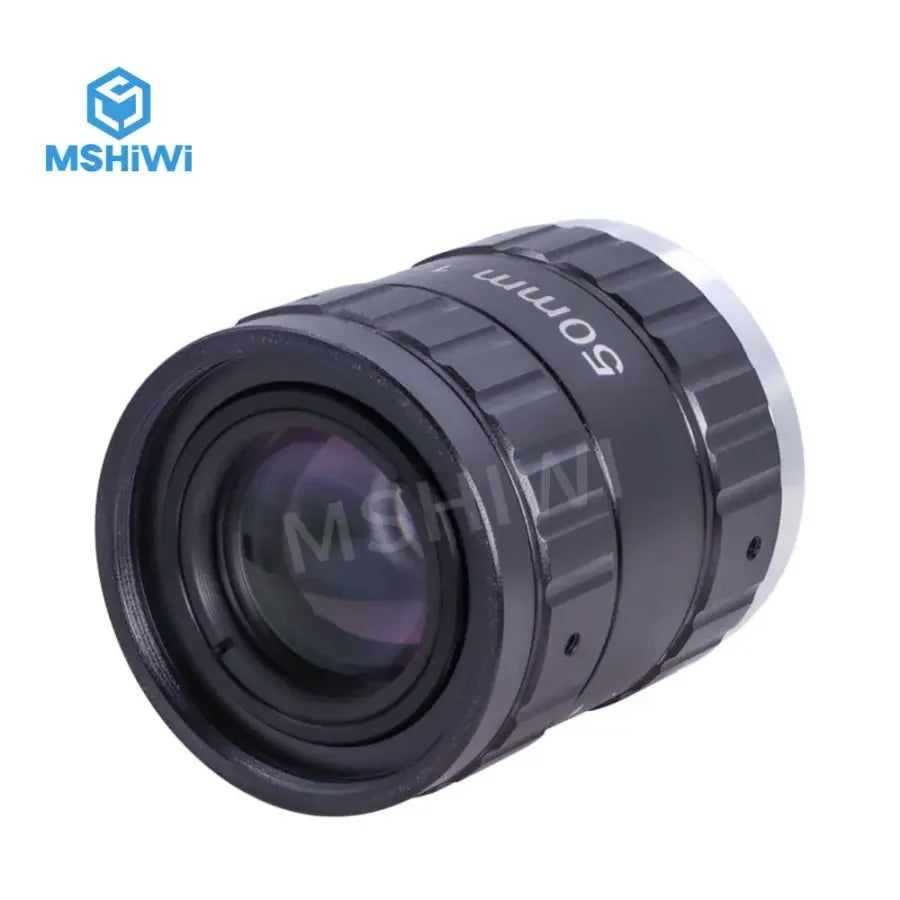 PhoneFIX 12MP C-mount 50mm prime machine vision lens with F2.0 aperture, designed for high-quality industrial camera applications.