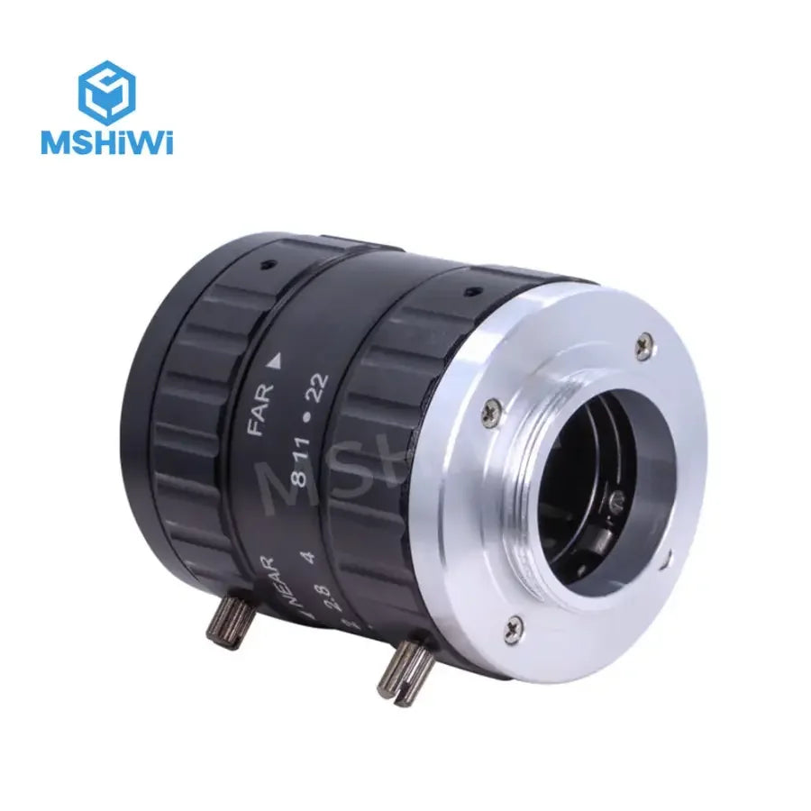 Phonefix 12MP C-mount 50mm prime machine vision lens with 1" F2.0 aperture for camera imaging applications.