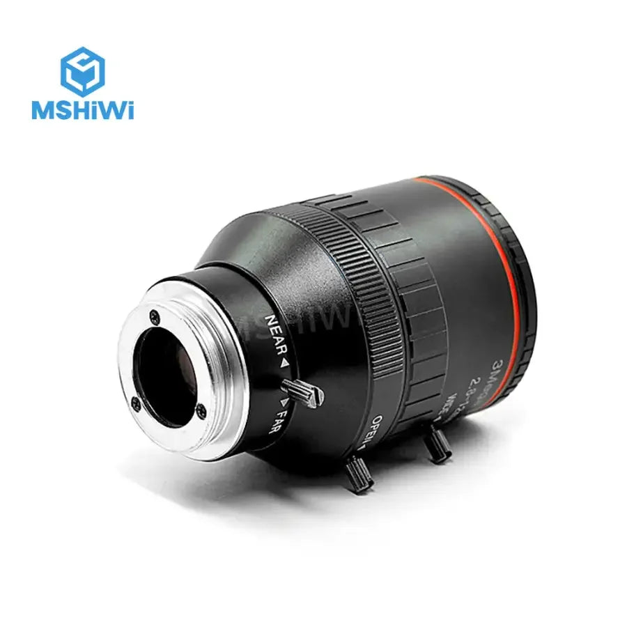 Phonefix 2.8-12mm zoom machine vision lens, 3MP F1.6 C interface 1/2" lens for visual inspection applications.