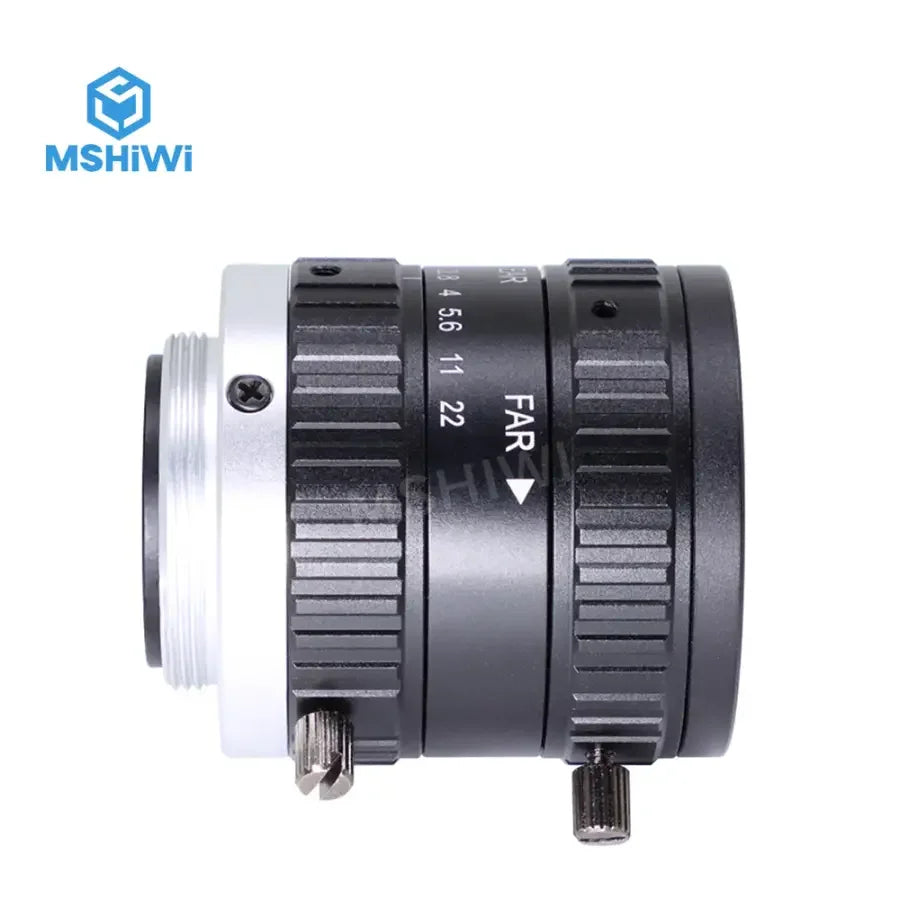 PHONEFIX 20MP C-mount 35mm prime machine vision lens with 1.1" F2.8 aperture, designed for high-resolution industrial cameras