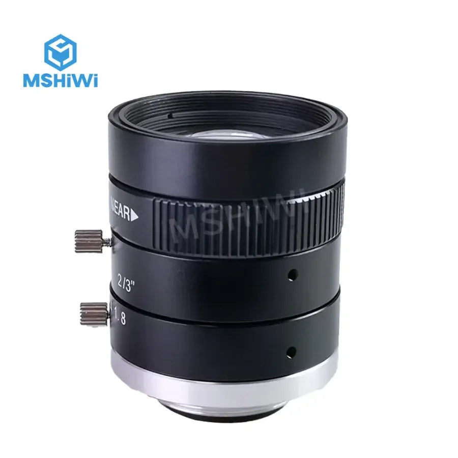 PHONEFIX 3MP C-mount 50mm prime machine vision lens with F1.8 aperture and manual iris for precise imaging.