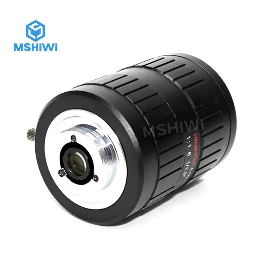 PHONEFIX 3MP varifocal industrial machine vision lens, 4-18mm C-mount lens with F1.6 aperture and 1/1.8 inch sensor.