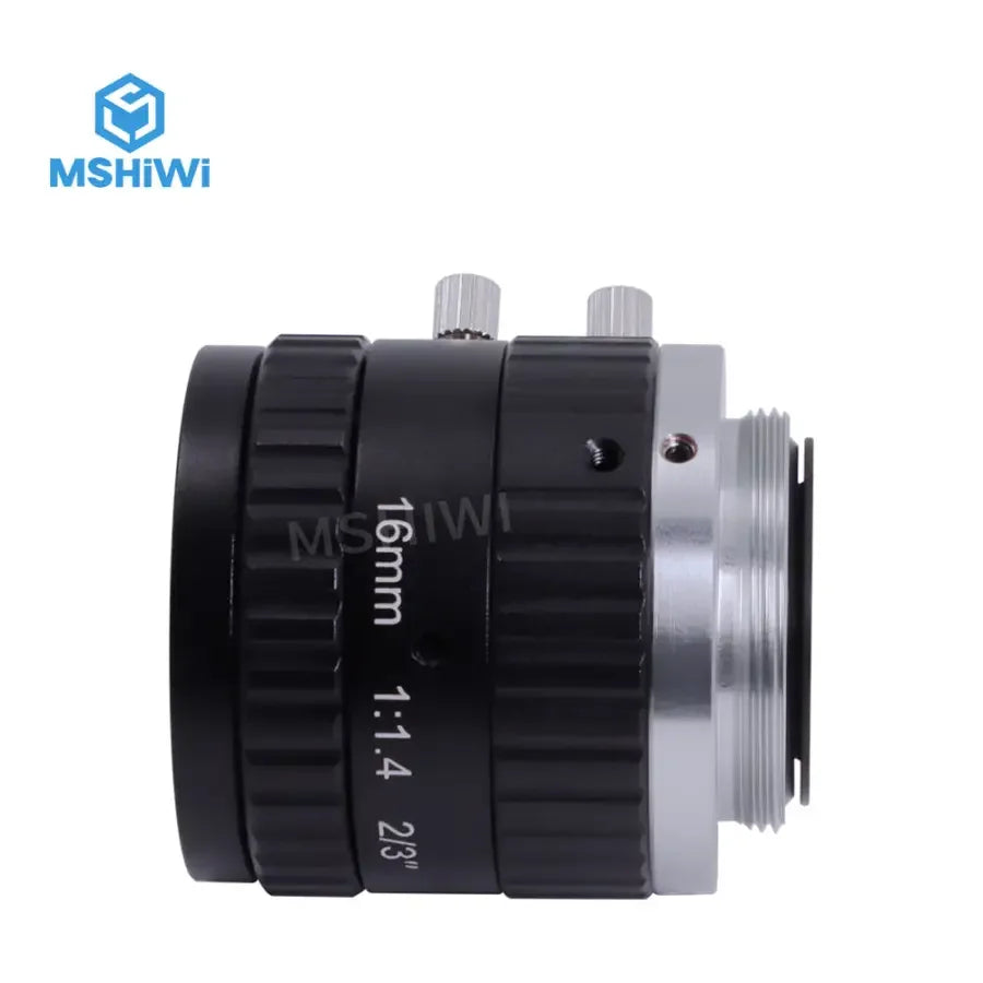 PhoneFIX 5.0MP C-mount 16mm F1.4 low-distortion machine vision lens for visual identity applications.