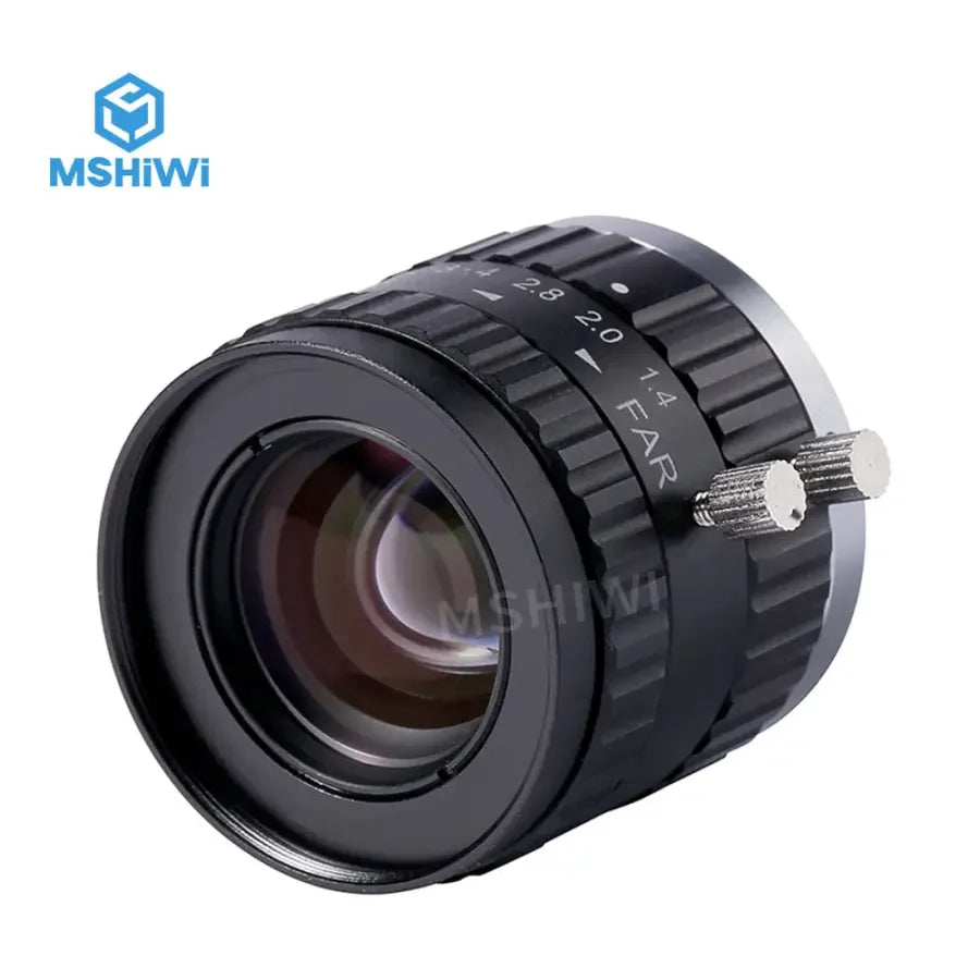 PHONEFIX 5.0MP C-mount 16mm F1.4 low distortion machine vision lens for visual identity applications.