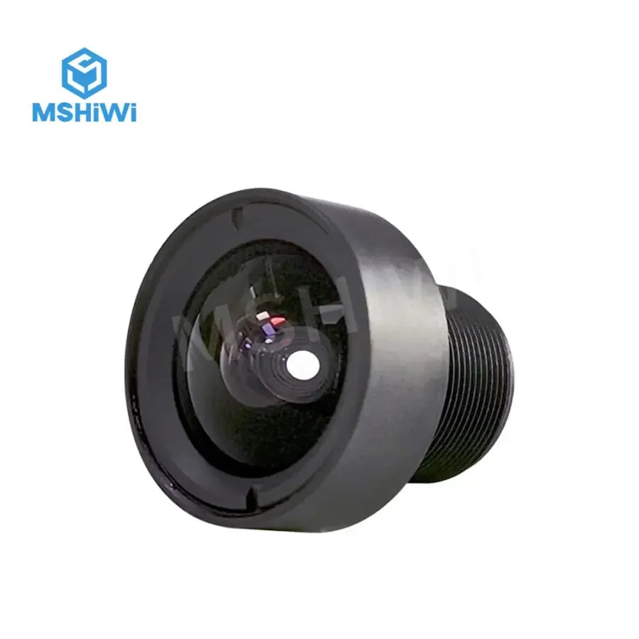 Objectif de vision industrielle fixe PHONEFIX 5.0MP M12/S-mount 3.5mm F2.8 pour caméras ITS 1/2", gros plan détaillé des composants optiques.