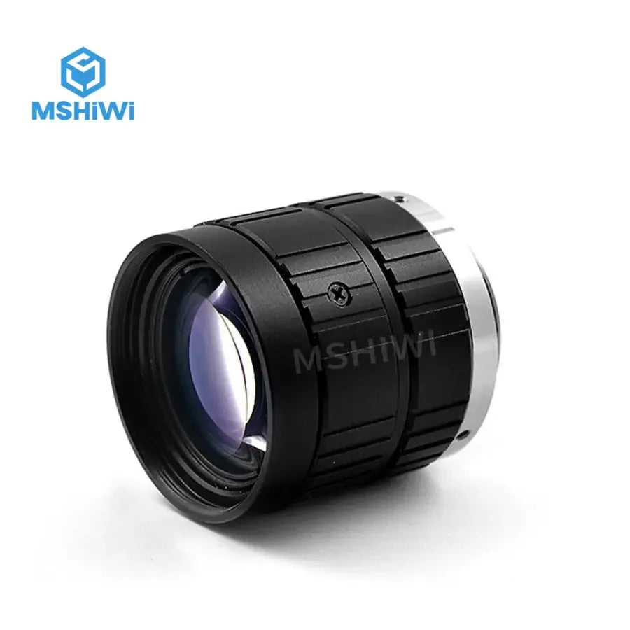 PHONEFIX 5MP 2/3" F1.7 manual iris 35mm prime lens for industrial cameras, with detailed focus and high-quality construction.