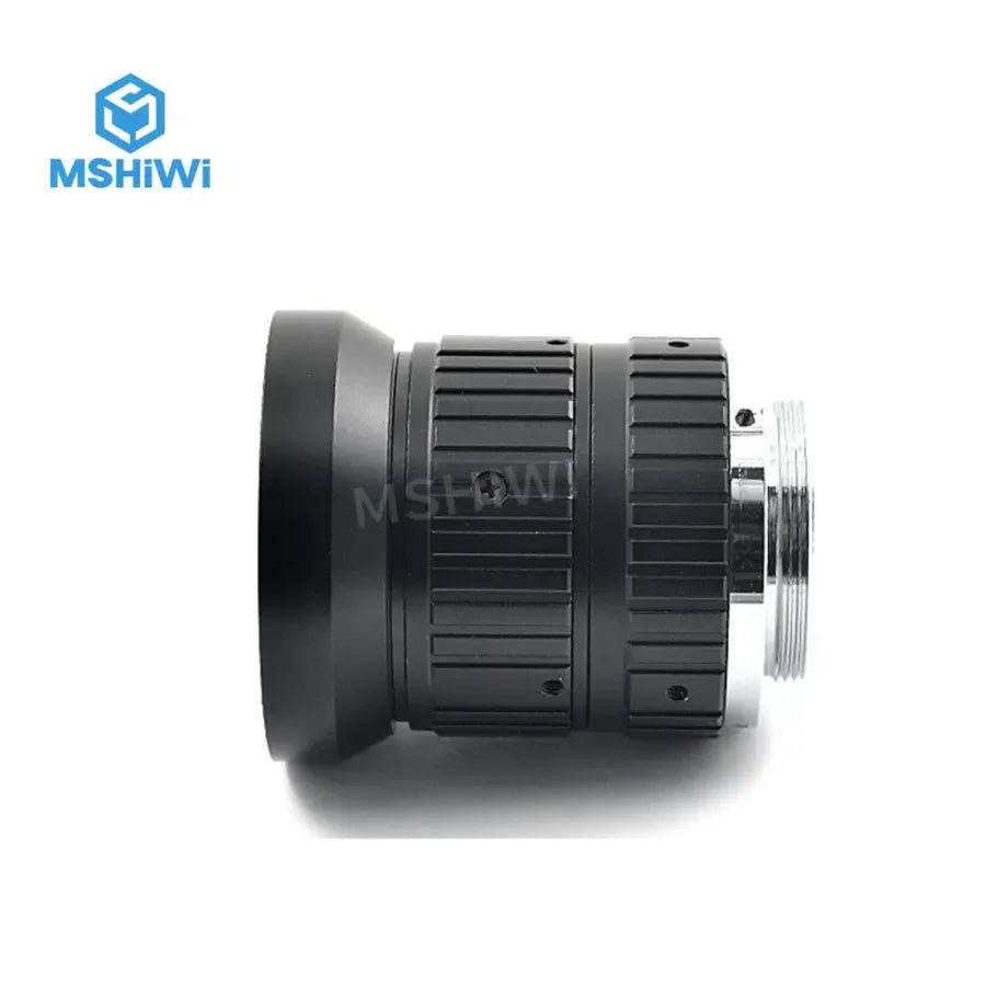 PhoneFIX 5MP 8mm 2/3" machine vision lens with F1.6 fixed focal, manual focus, for high-resolution industrial imaging.