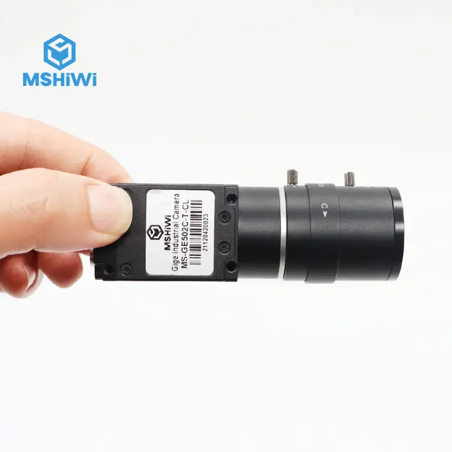 PHONEFIX 5MP F1.4 25mm prime machine vision lens for 2/3" C-mount cameras, featuring manual iris and compact design.
