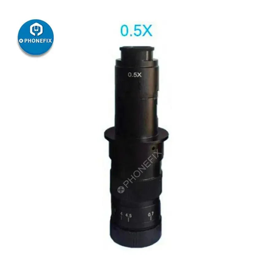PhoneFix microscope camera C-mount lens adapter with 0.35x, 0.5x, and 1.0x zoom for microscope accessories.
