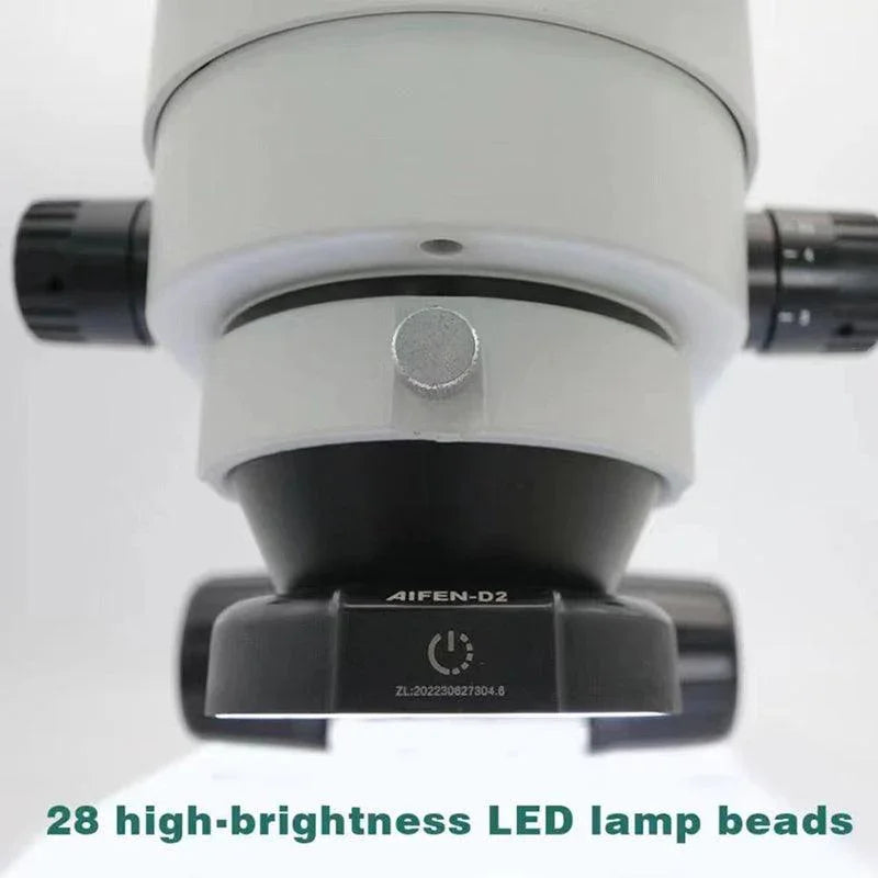 AIFEN D2 LED Circle Illuminator for microscopes, PHONEFIX microscope camera ring lamp with adjustable LED lighting.