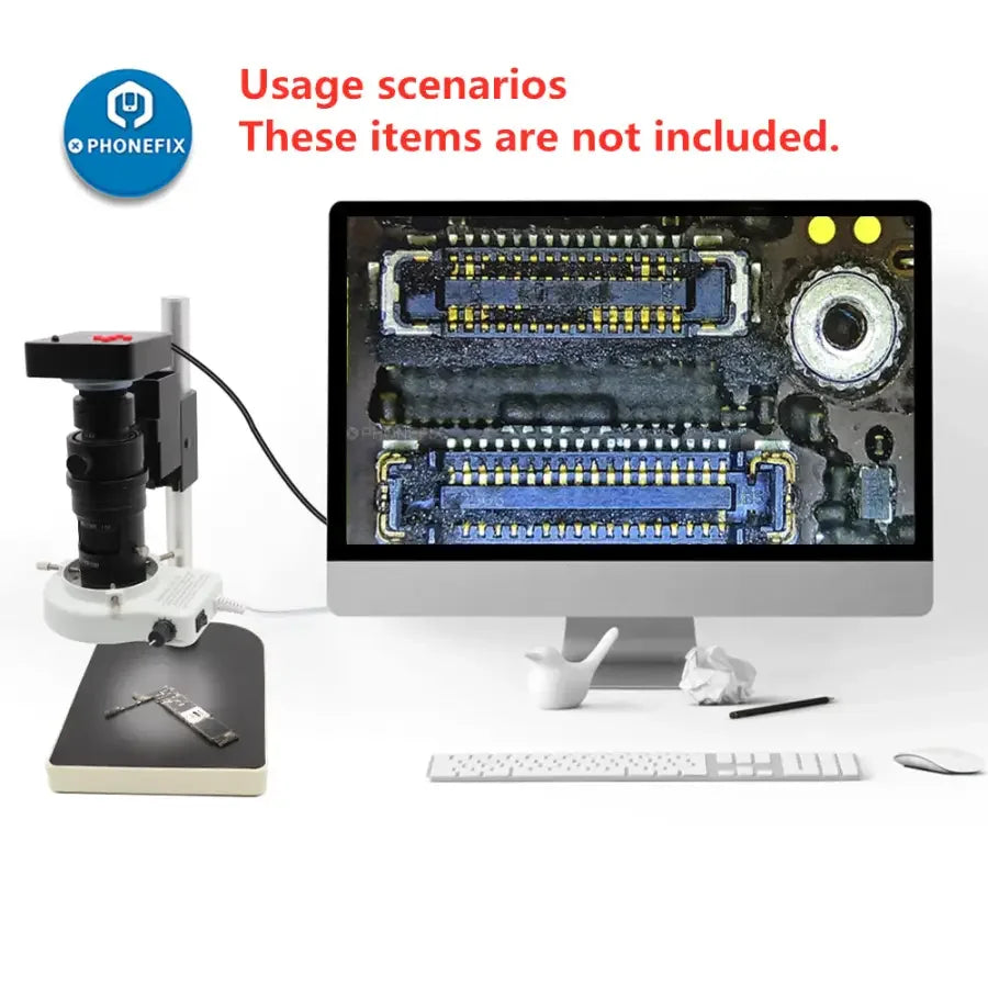PhoneFix 0.7X-4.5X zoom C-mount lens adapter for industry microscope cameras, adjustable focus for detailed imaging.
