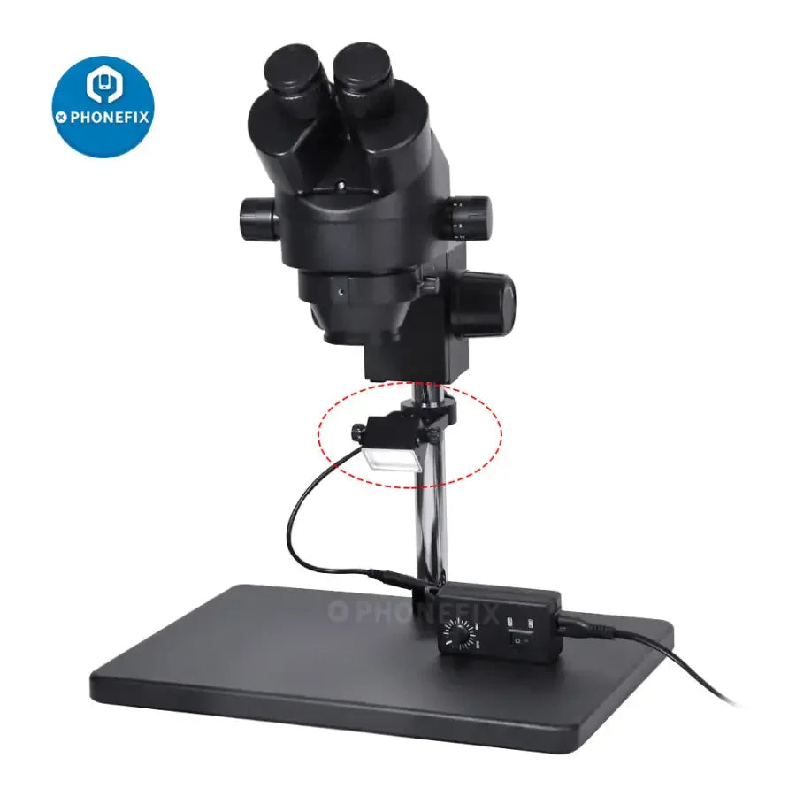 Phonefix microscope side vision LED lamp illuminator for 25mm-32mm microscopes, provides focused lighting for microscopy accessories.