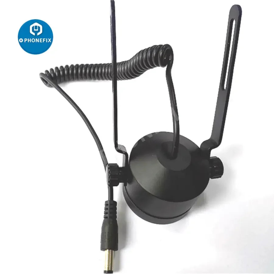 LED light lamp for industrial trinocular stereo zoom microscope, PHONEFIX brand, provides bright illumination for detailed viewing.
