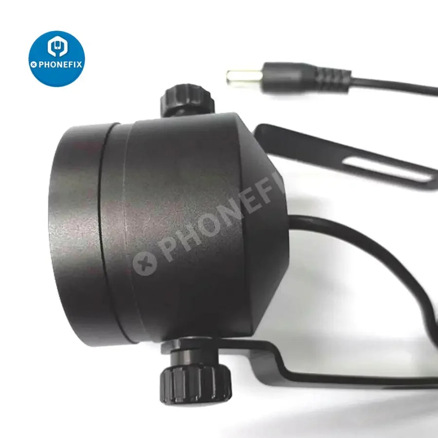 LED light lamp for industrial trinocular stereo zoom microscope, PhoneFix brand, enhances illumination during microscopy.
