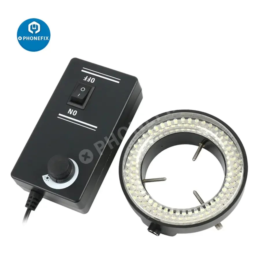 LED light lamp for industrial trinocular stereo zoom microscope, PHONEFIX brand, used as a microscope accessory for enhanced illumination.