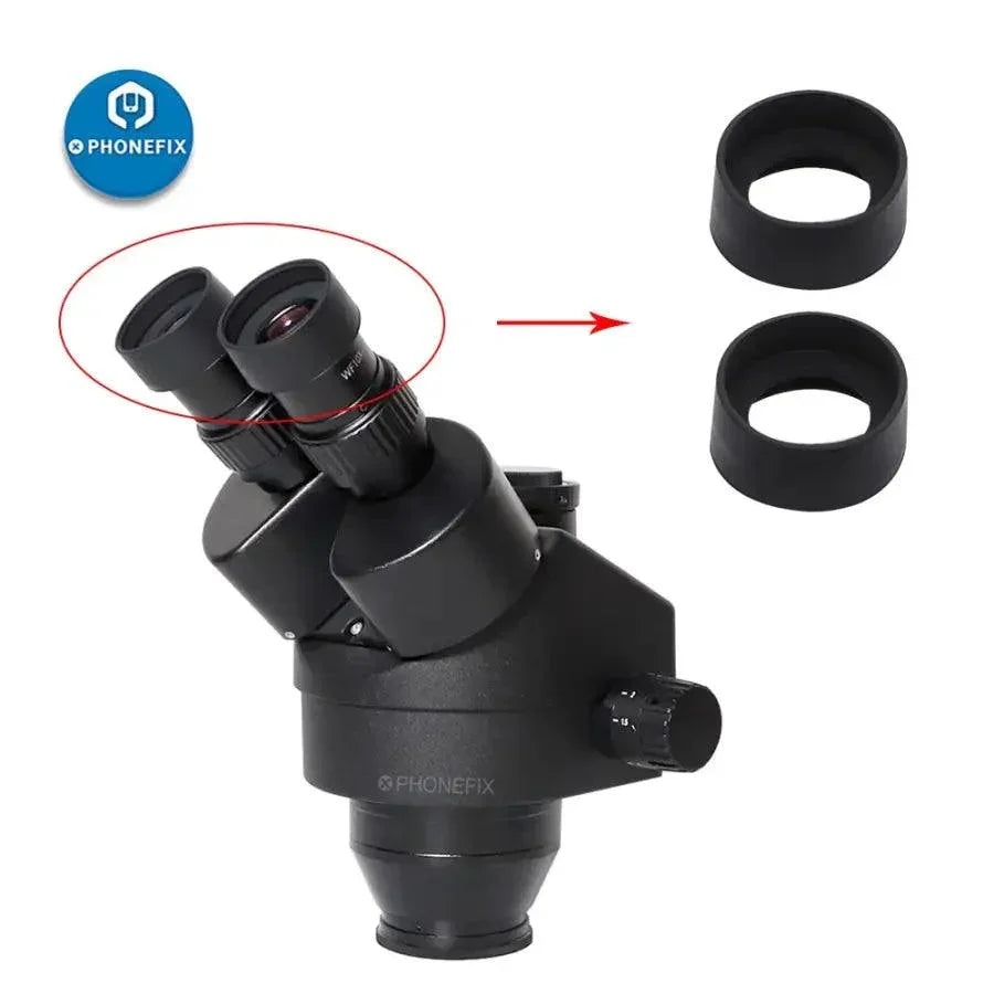 Rubber eyepiece cover for microscope eye shields, 32/33mm, by PHONEFIX, provides protection and eye comfort during microscopy.