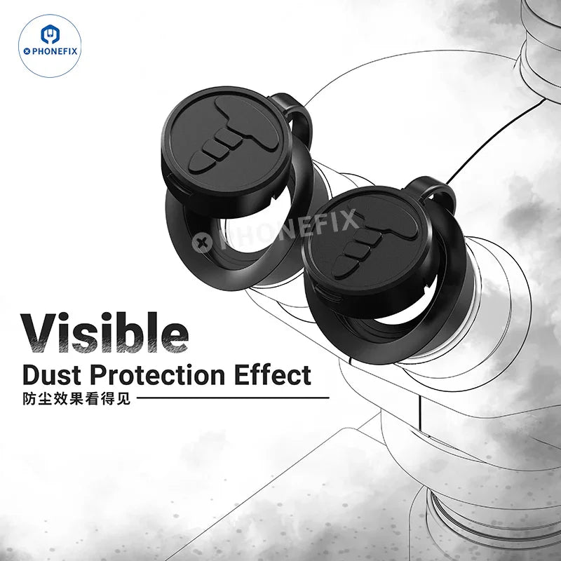 PHONEFIX 2UUL ScopeCap microscope eyepiece lens dustproof cap for microscope accessories, protecting the eyepiece from dust and debris.