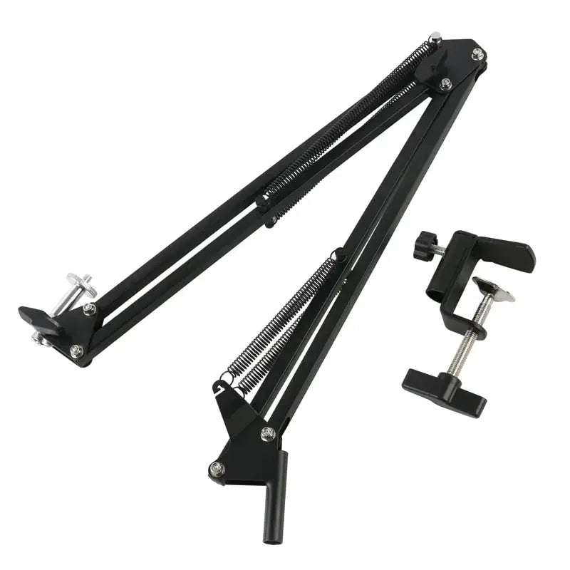 Soporte de mesa articulado ajustable para cámaras de microscopio de PHONEFIX, accesorio versátil para microscopio que permite un montaje seguro de la cámara.