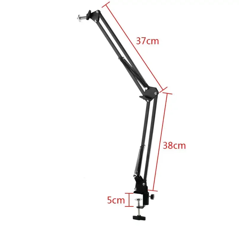 Adjustable boom table holder bracket for microscope cameras by PHONEFIX, featuring versatile mounting for microscope accessories.