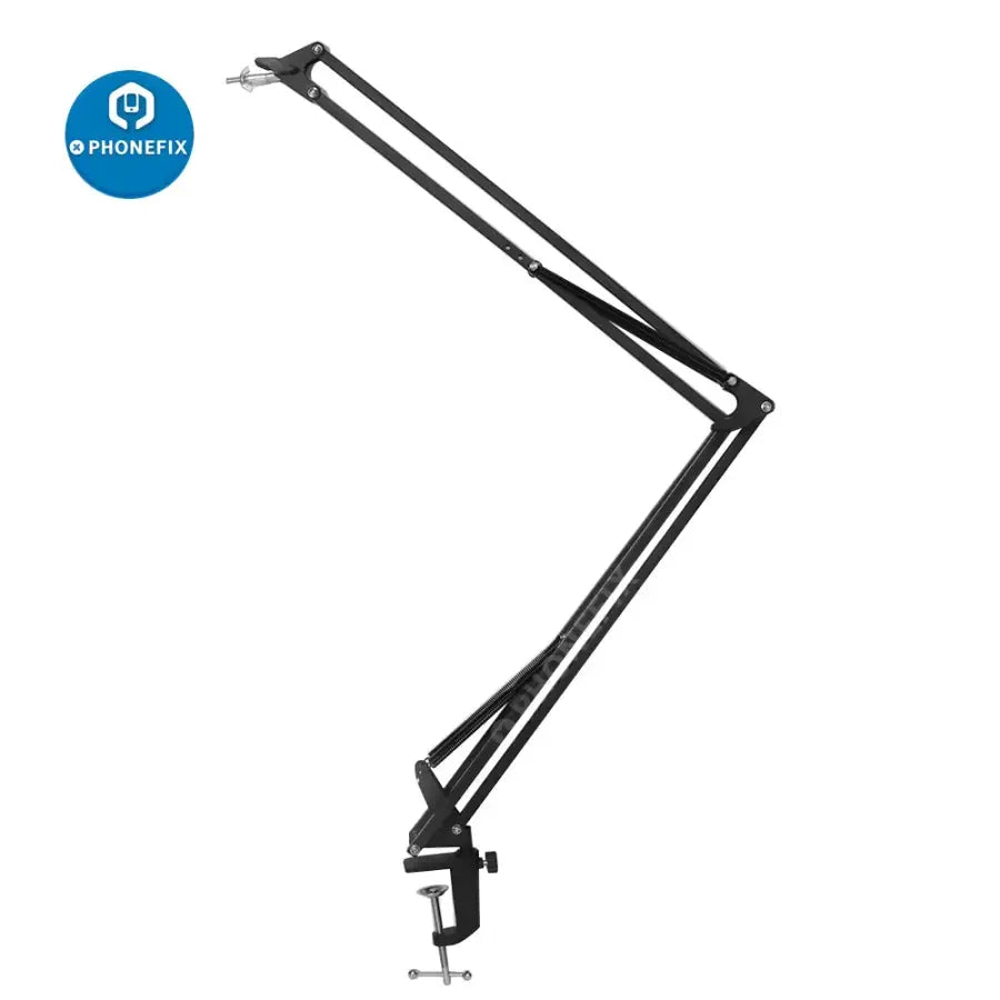 Adjustable boom table holder for microscope camera by PHONEFIX, featuring universal bracket for secure, versatile microscope camera mounting.