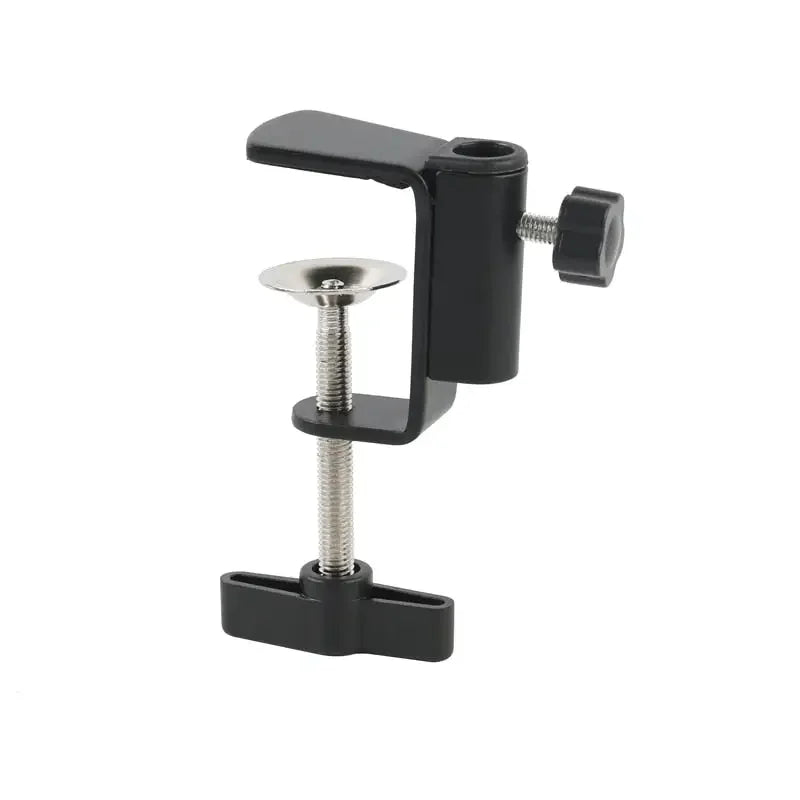 Adjustable boom table bracket for microscope camera by PHONEFIX, a versatile accessory for mounting microscopes.