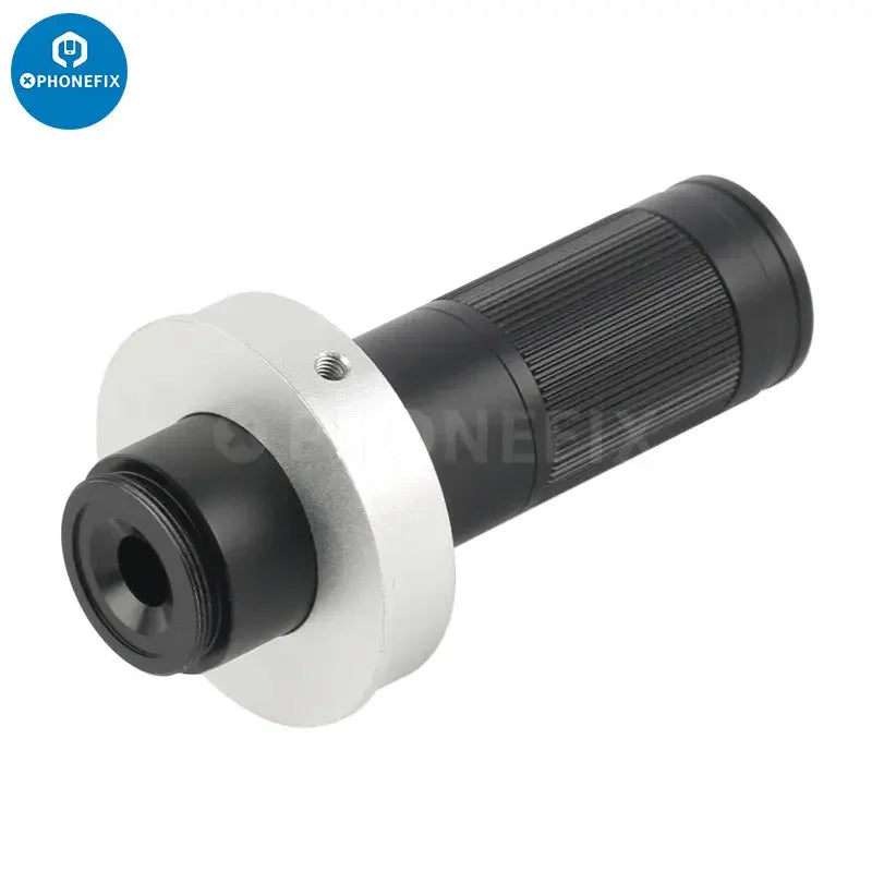 PHONEFIX 90X-240X deep depth of field CS C-mount lens for microscopes, monocular accessory with adjustable zoom and high magnification.