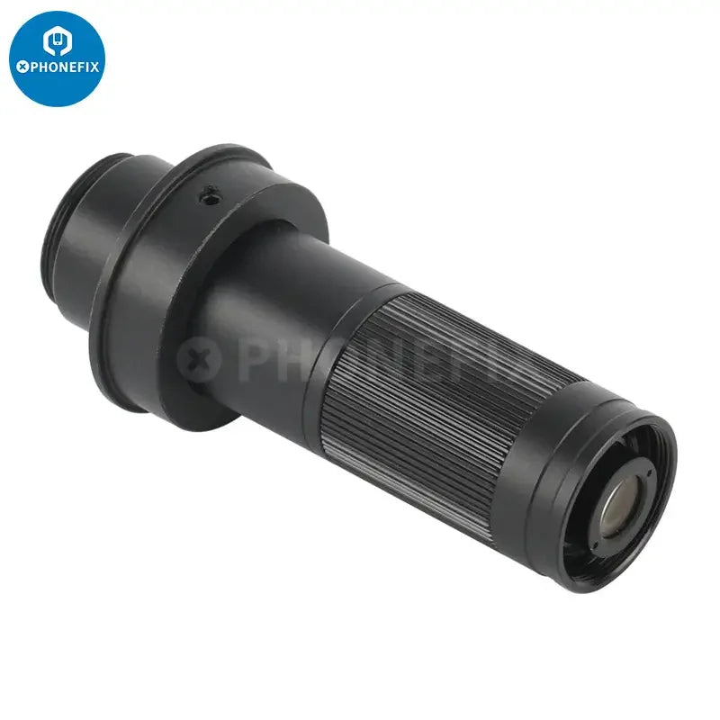 PhoneFix 90X-240X deep depth of field CS C-mount microscope monocular lens accessory for enhanced imaging.