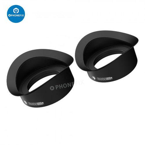 RF4 Trinocular Adapter Lens with dust-proof cover for microscope eyepiece, compatible with PHONEFIX trinocular microscopes.