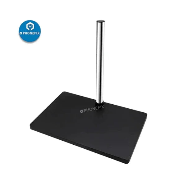 Adjustable stand bracket holder arm for stereo microscope, featuring secure mounting and flexible positioning, from PHONEFIX.