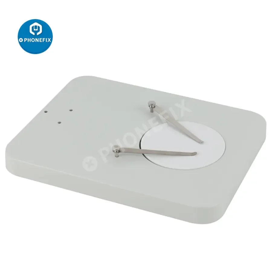 Stereo trinocular microscope base table and working stand holder, compatible with PHONEFIX microscope accessories, for secure support.