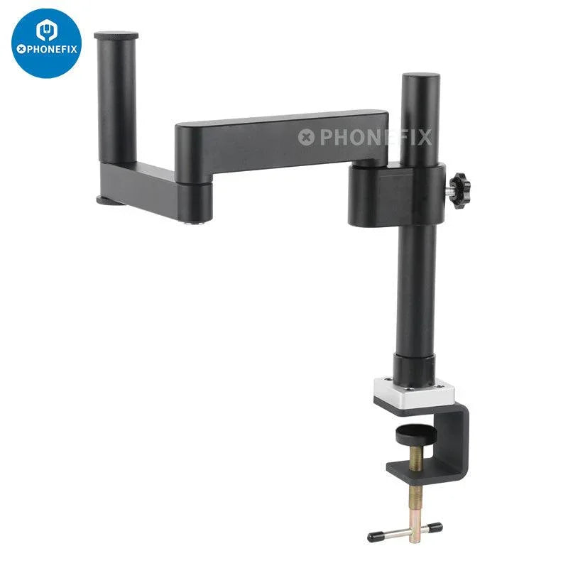 Portable articulating arm stand for microscope focusing rack, phonefix microscope accessories, adjustable and easy to position.