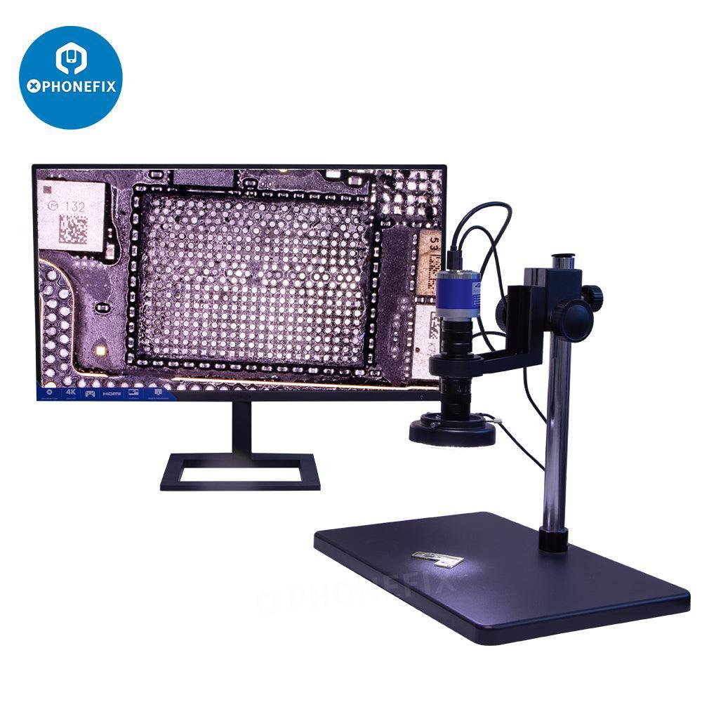 PHONEFIX 0.7X-4.5X C-Mount Zoom Lens for electronic microscope HDMI camera, microscope accessory with adjustable magnification.
