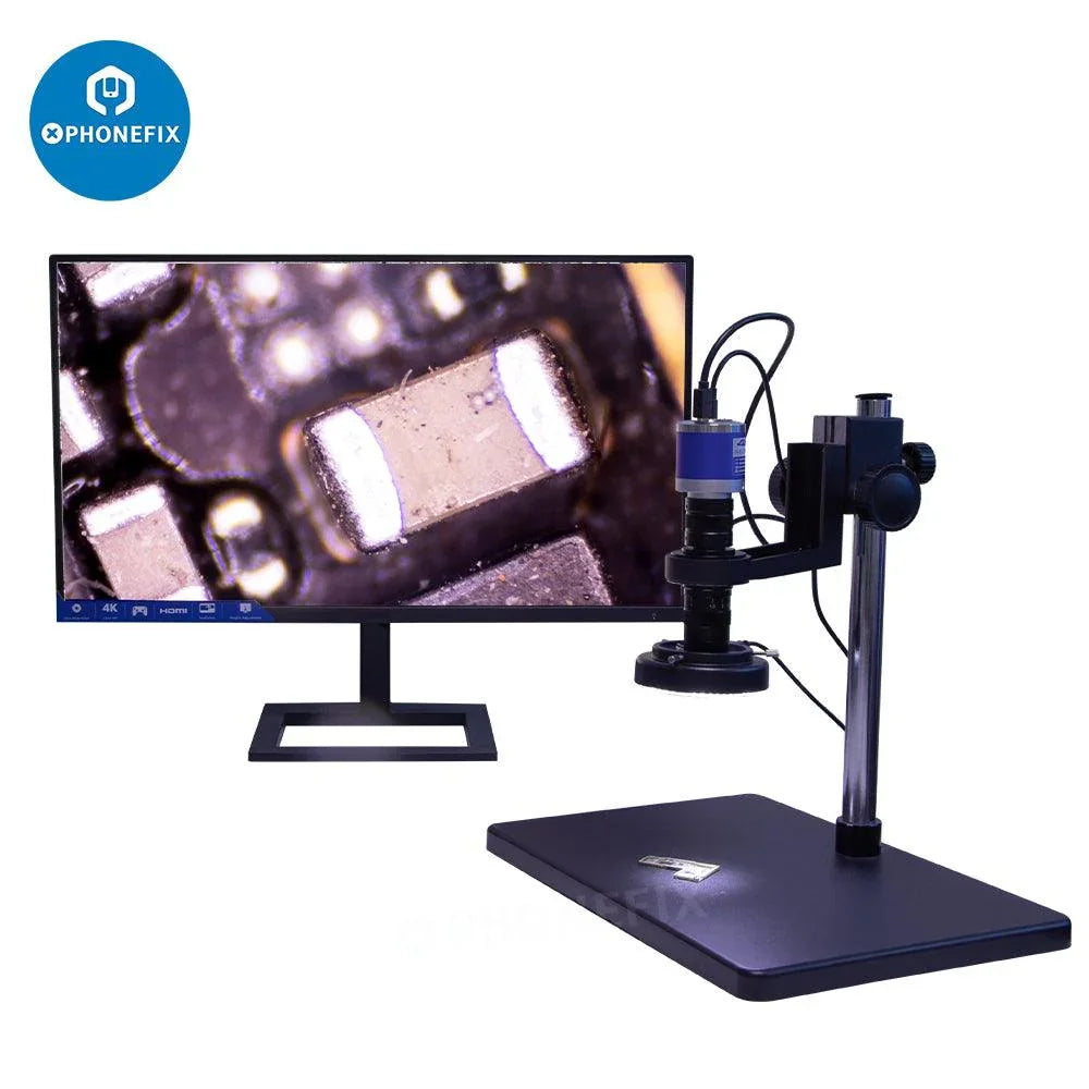 PHONEFIX 0.7X-4.5X C-Mount Zoom Lens for electronic microscope HDMI camera, versatile microscope accessory with adjustable zoom.