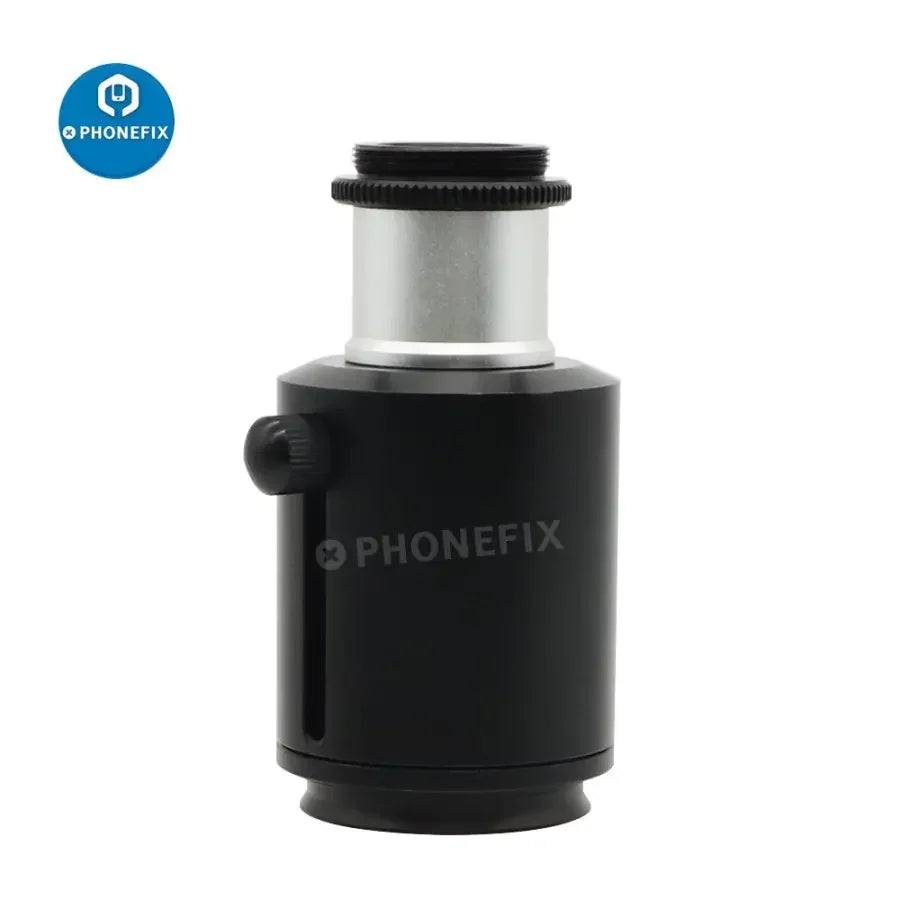 Phonefix 38mm industrial camera adapter with 23.3mm C-mount for microscope camera tubes, compatible with microscope accessories.