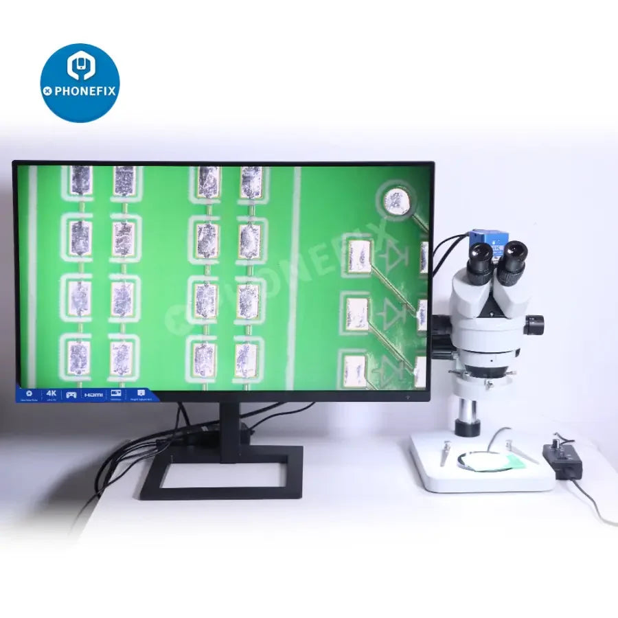Anneau lumineux LED réglable pour microscope, marque PhoneFix, utilisé comme accessoire d'éclairage pour microscope.