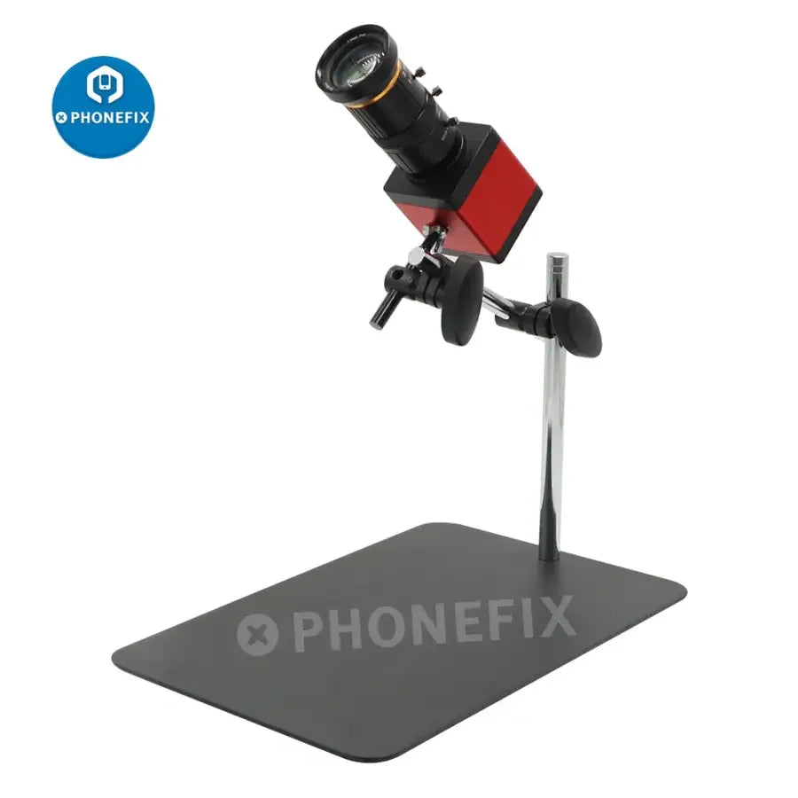 PhoneFIX camera bracket base webcam holder stand for industrial cameras, microscope accessories, secure camera mounting.