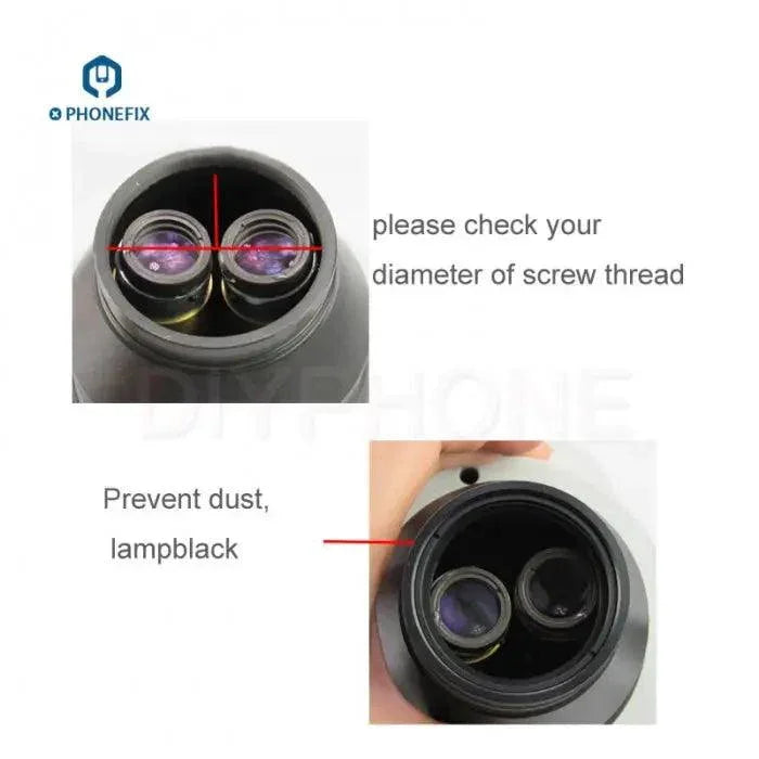 Accessoire de protection pour lentilles de microscopes, résistant à l'huile et à la poussière, conçu pour maintenir les lentilles propres et claires.
