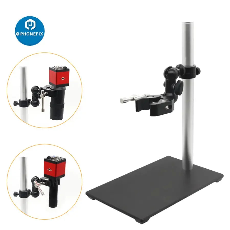 USB digital microscope bracket stand holder from PHONEFIX, providing stable lifting support for testing and inspection.