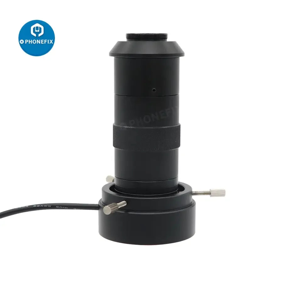 PHONEFIX 40 LED ring light illuminator for microscopes with adjustable adapter, providing bright, even lighting for detailed microscopy work.