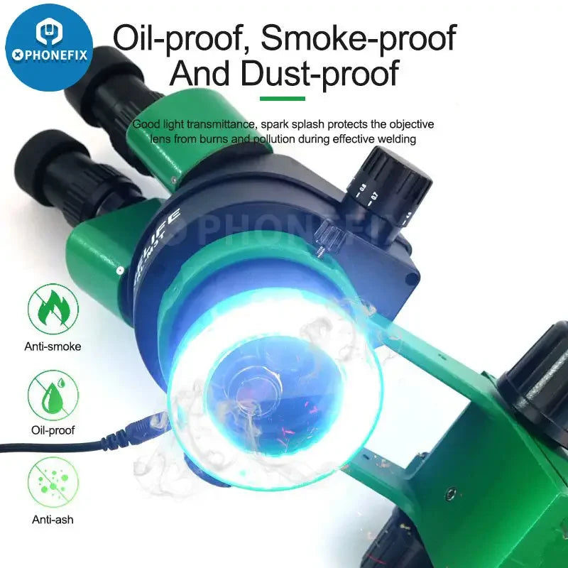 Relife RL-033D microscope LED light source with touch switch and snap-in lamp for microscopy accessories.