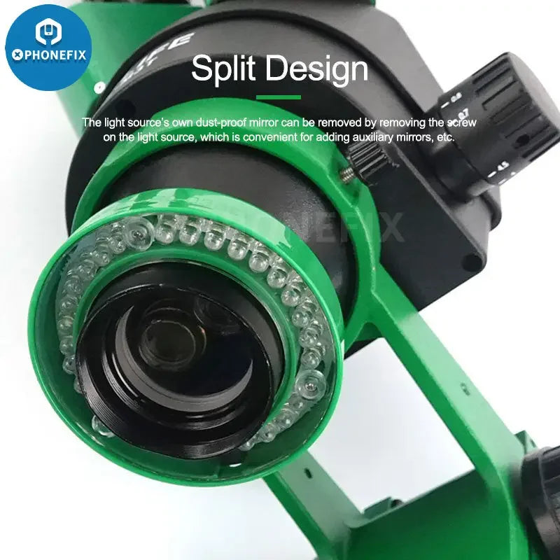 Relife RL-033D microscope LED light source with touch switch and snap-in lamp, designed for microscope accessories by PHONEFIX