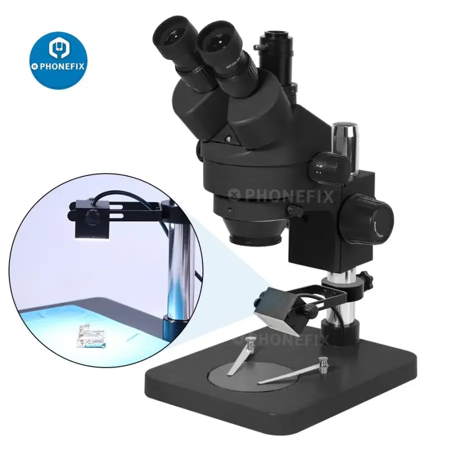 PHONEFIX 25/32 mm Microscope Side Vision Light Source with 60 LED square lamp and PVC diffuser for enhanced illumination.