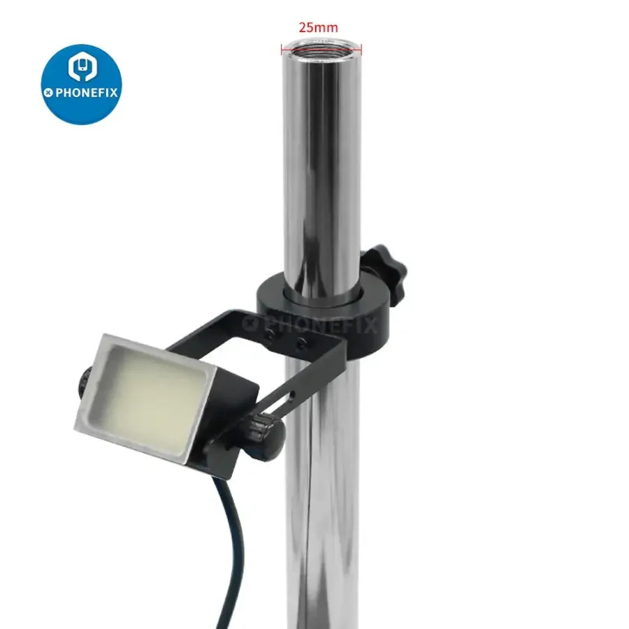 Phonefix 25/32 mm microscope side vision light source with 60 LED square lamp and PVC diffuser for microscope accessories.