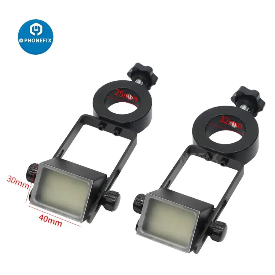 PHONEFIX 25/32 mm microscope side vision light source with 60 LED square lamp and PVC diffuser for enhanced illumination.