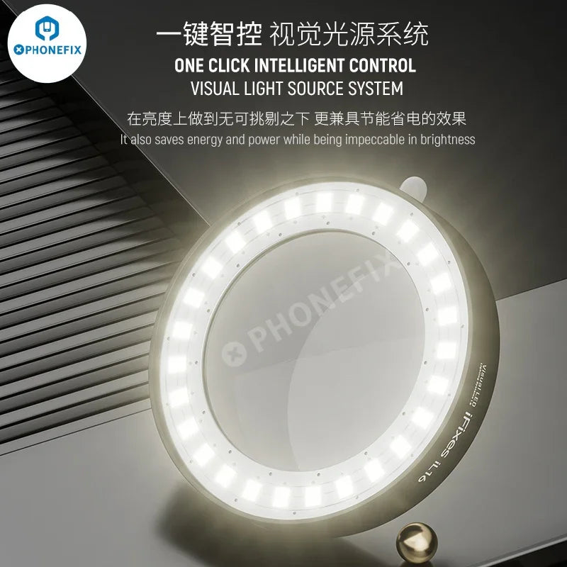 iFixes iL16 Microscope Light Dust-proof Mirror LED Lamp source for microscope accessories, by PHONEFIX.