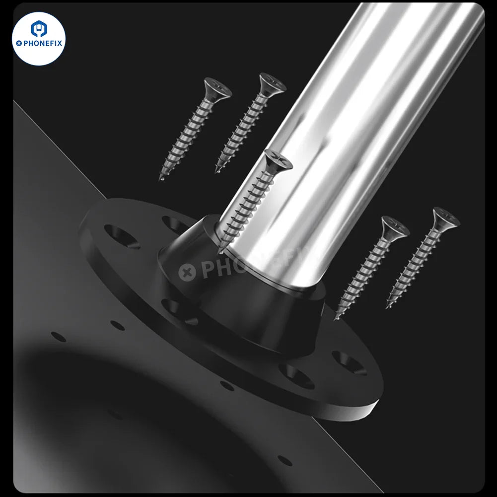PhoneFix MECHANIC LM3 360° universal double arm bracket for microscopes, adjustable accessory with two flexible arms.