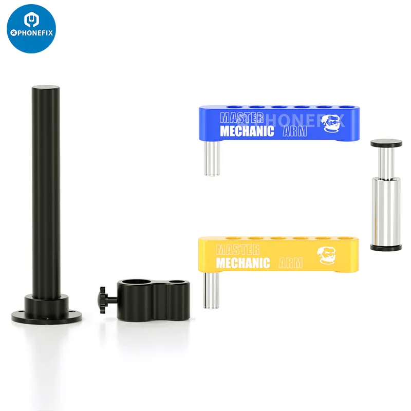 PhoneFix MECHANIC M2 M3 microscope swing arm aluminum alloy bracket, a sturdy accessory for microscope setups.