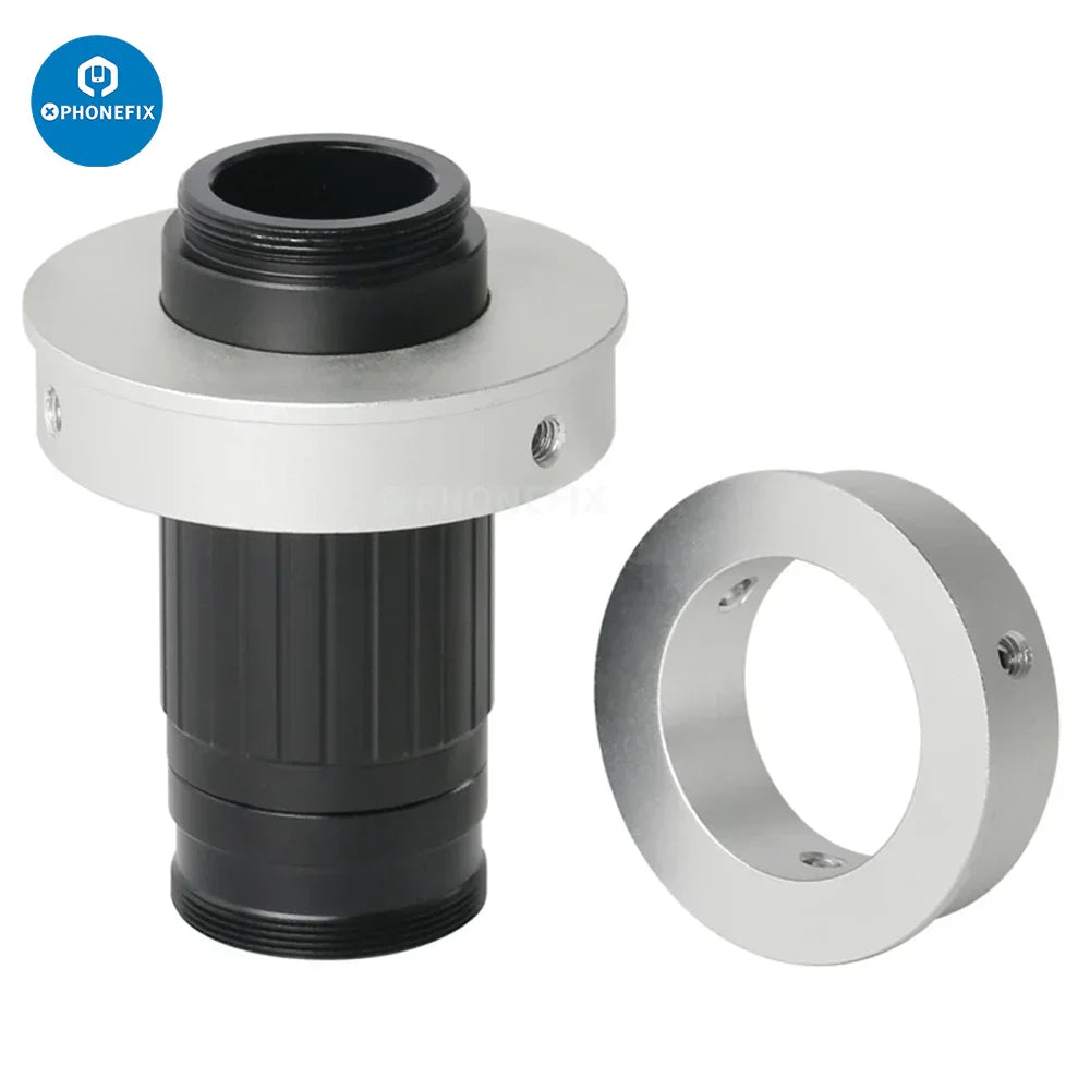PHONEFIX microscope C-mount lens adapter ring in 35/40/50/76mm for connecting microscope cameras to accessories.