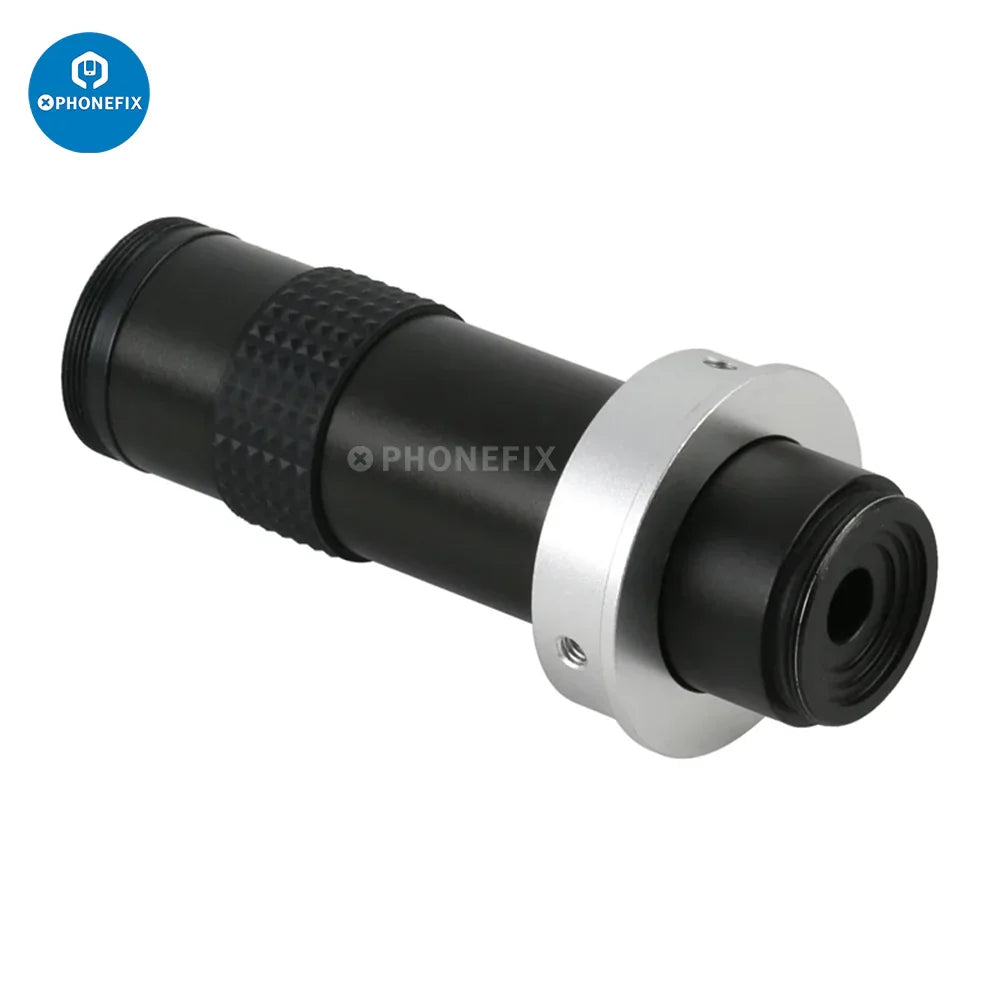 PHONEFIX C-mount lens adapter ring for microscope cameras, available in 35mm, 40mm, 50mm, and 76mm sizes, microscope accessory.